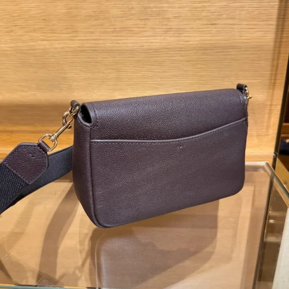 NEW‼️Thea Flap Shoulder Bag 177323 Deep Brown $475